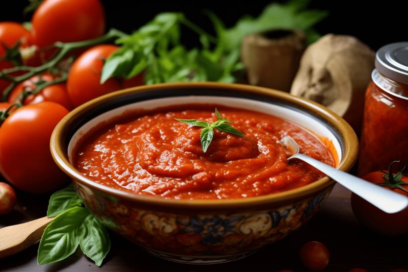 original italienische tomatensosse mit aceto balsamico