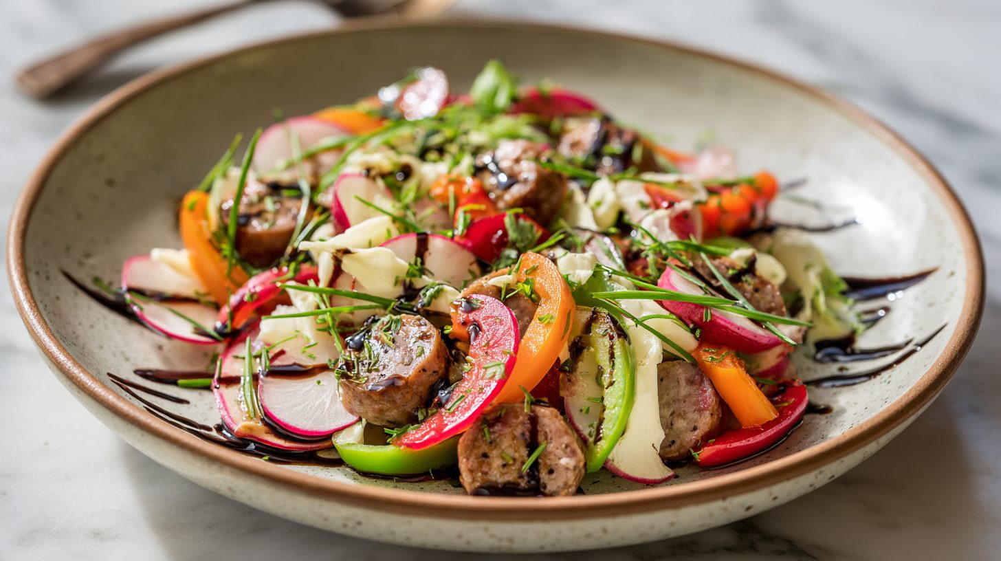 Mach deinen Wurstsalat mit Balsamico zum Sommer-Highlight