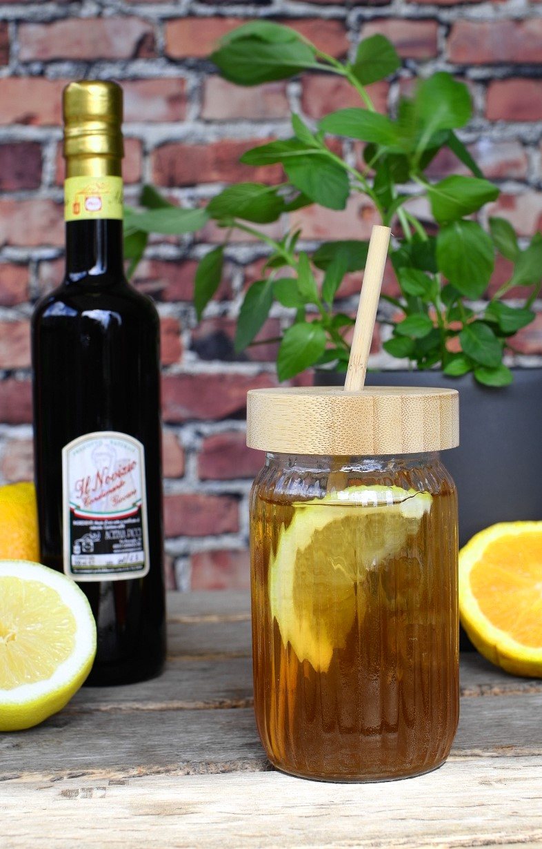 vinagre balsamico spriz sin alcol - recetas de spritz