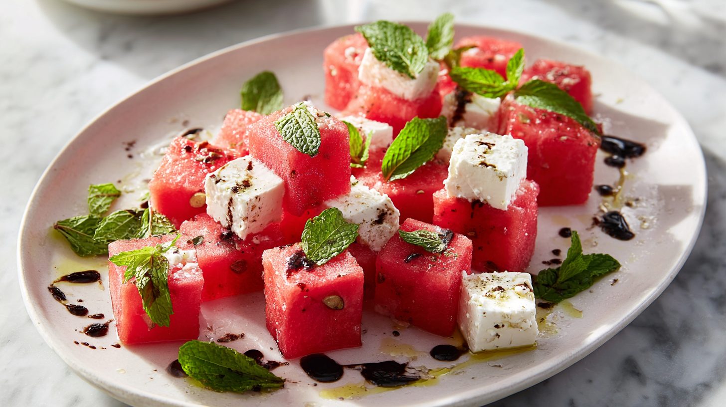 Anguria, feta e balsamico: L’insalata estiva che si prepara in un quarto d’ora