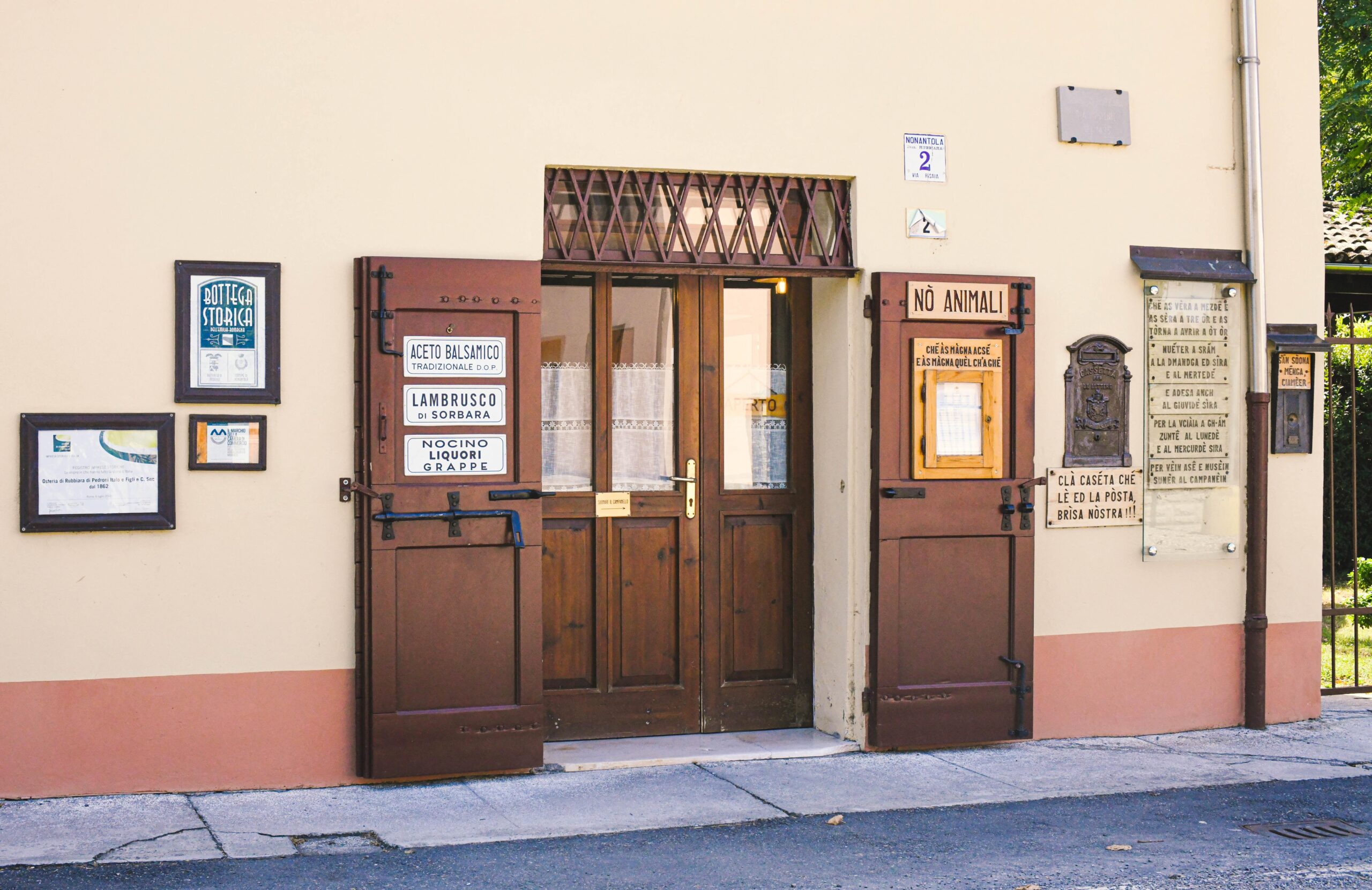 Osteria di Rubbiara en Acetaia Pedroni Modena
